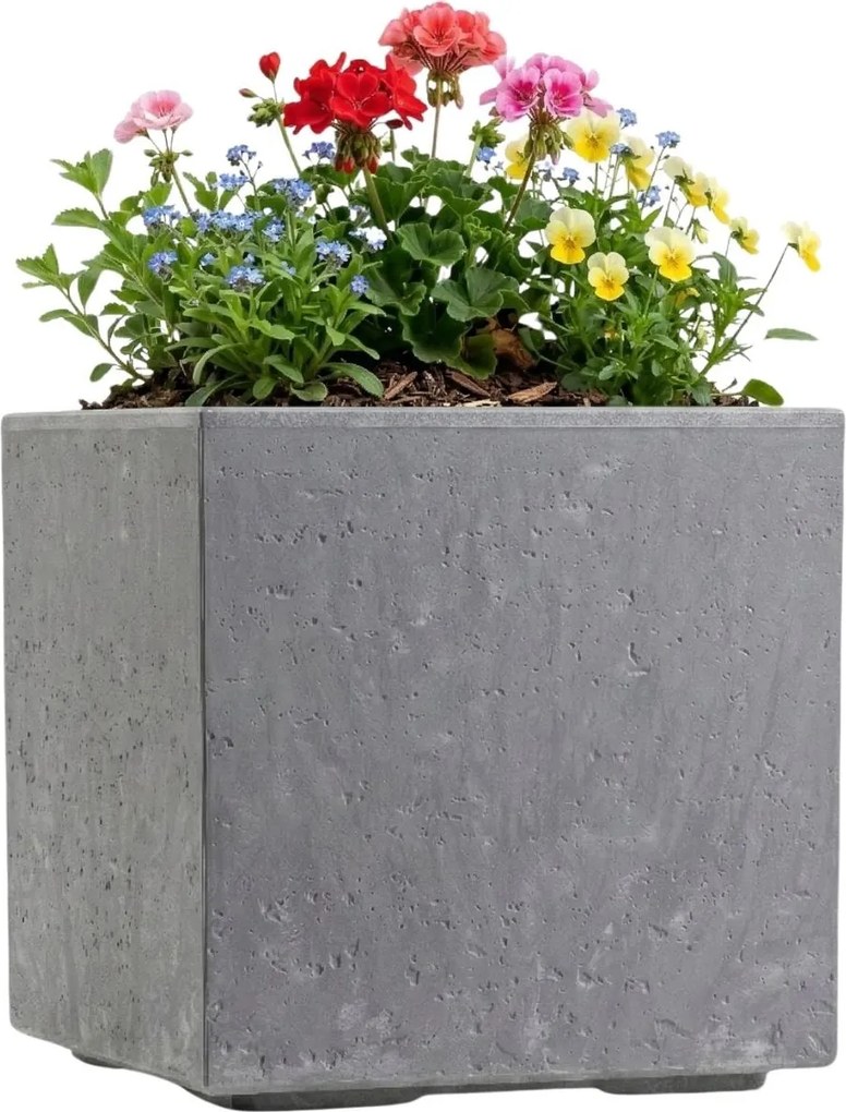 Kvetináč na kolieskach BETONIQUE 30x30 cm betón - výber z 8 prevedení