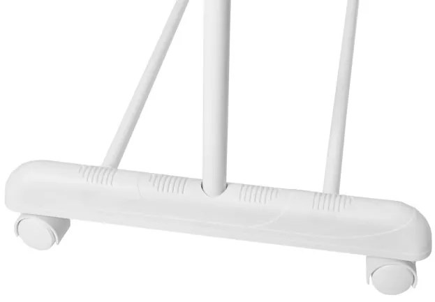 Vešiakový stojan ALIK na kolieskach biely