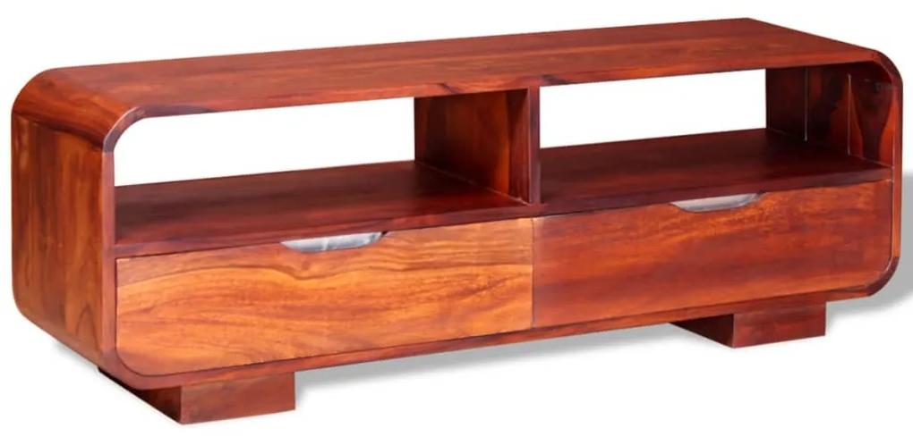 TV stolík z masívneho sheeshamového dreva, 116x30x40 cm