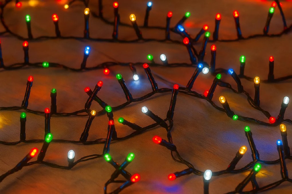 Vianočné svetielka vonkajšie FLASH multicolor 300 LED