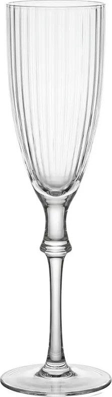 Pohárik na šampanské s rebrovaním - Ø 5*24 cm / 150 ml