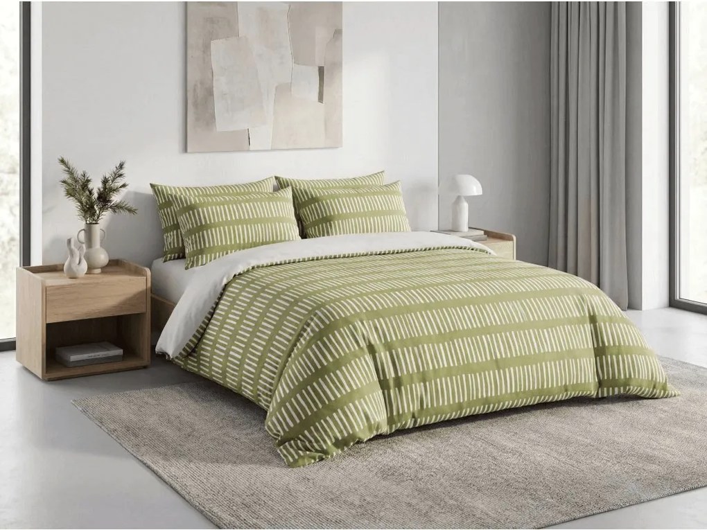 Mikroflanelové obliečky GREENSORY zelené Rozmer obliečky: 2 ks 70 x 90 cm | 200 x 220 cm