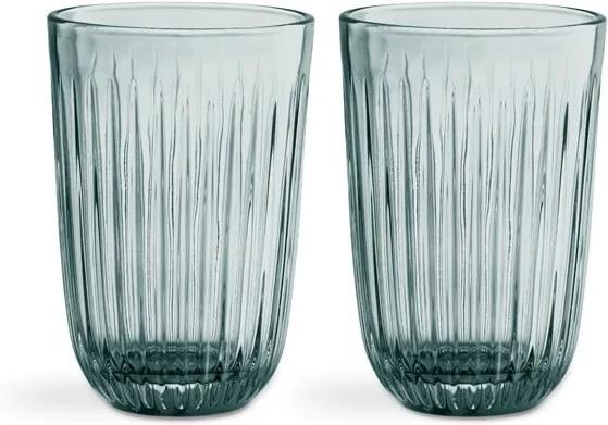 Sada 2 zelených sklenených pohárov Kähler Design Hammershoi, 330 ml