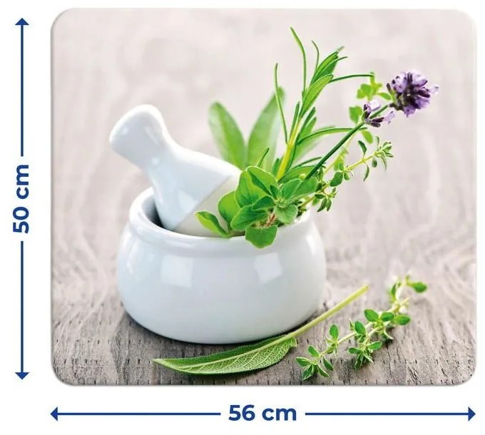 Sklenený kryt Wenko Herb, 50 x 56 cm