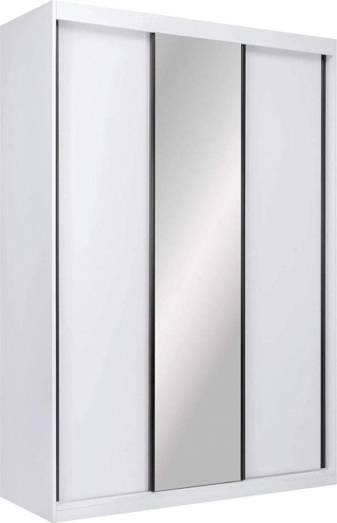 XXXLutz SKRIŇA S POSUVNÝMI DVERAMI, biela, 150/215/59,5 cm P & B - Skrine - 000885001501