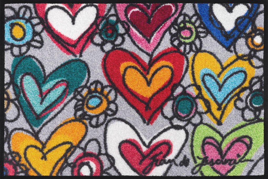 XXXLutz ROHOŽKA, 40/60 cm sivá wash+dry - Online Only bytové doplnky - 004336037351