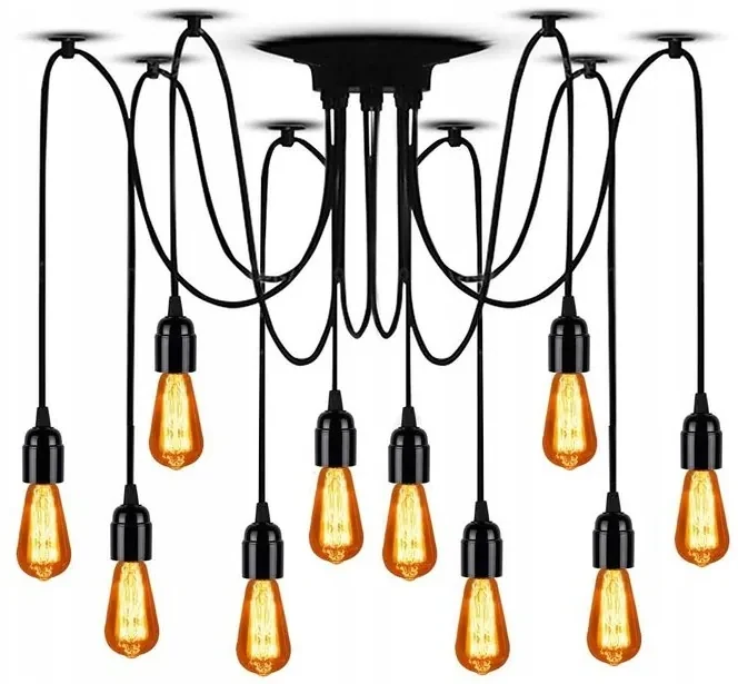 Dekorstudio Retro stropná lampa Spider 10