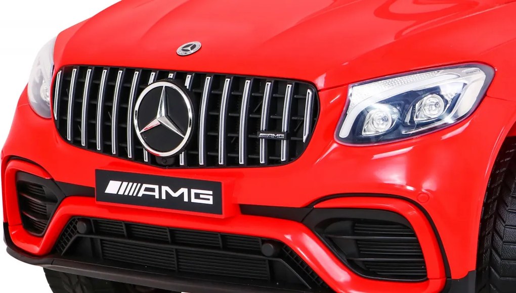 Ramiz Elektrické autíčko Mercedes Benz GLC63S SUV pre deti červené + diaľkové ovládanie