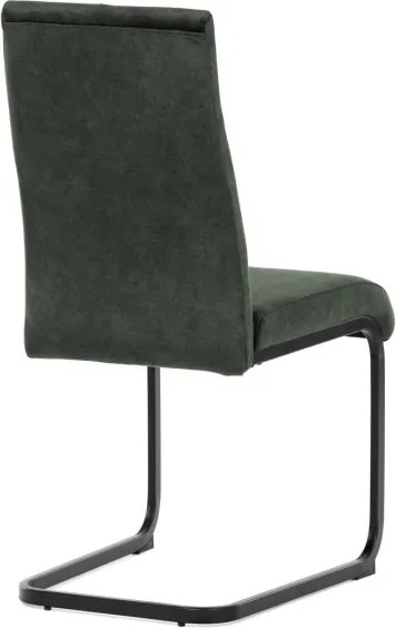 Jedálenská stolička zamatová, zelená DCL-D1275 GRN4
