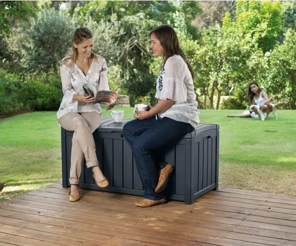 KETER GLENWOOD 390L Záhradný úložný box 128 x 65 x 61 cm, grafit 17193522