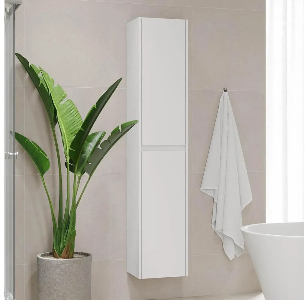 Kúpeľňová skrinka TRONDHEIM 174 cm biela