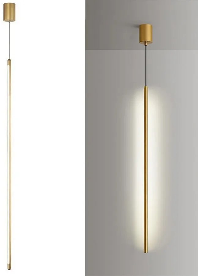 Toolight Toolight, LED stropné svietidlo 100cm, 13W, 4000K, APP1414-C, zlatá lesklá, OSW-00966