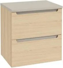 Kúpeľňová skrinka s krycou doskou Naturel Stilla 60x60x45 cm dub Vicenza mat STILLADV06056D