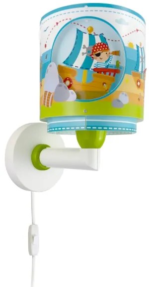 Dalber 60659 - Detské nástenné svietidlo PIRATE ISLAND 1xE27/15W/230V