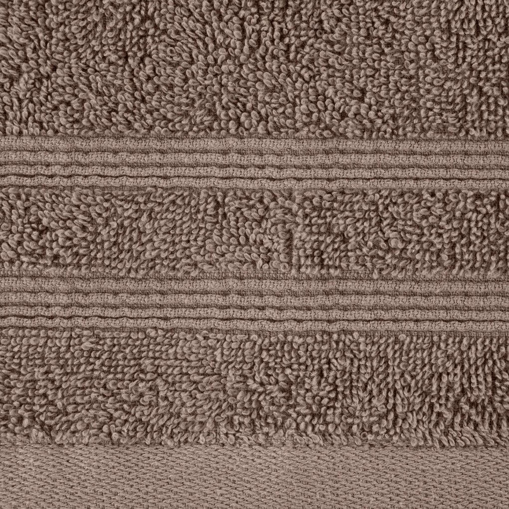 BAVLNENÝ UTERÁK ALINE SADA 6KS 30X50 CM HNEDÁ