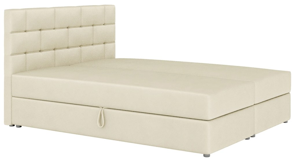Manželská posteľ Boxspring 140x200 cm Waller Comfort (béžová) (s roštom a matracom). Akcia -20%. Vlastná spoľahlivá doprava až k Vám domov. 1056367