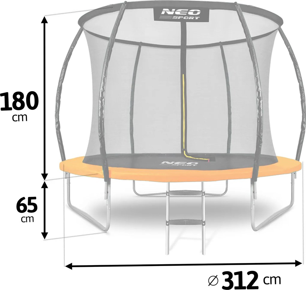 Detská záhradná trampolína 10ft/312cm Neo-Sport NS-10C201