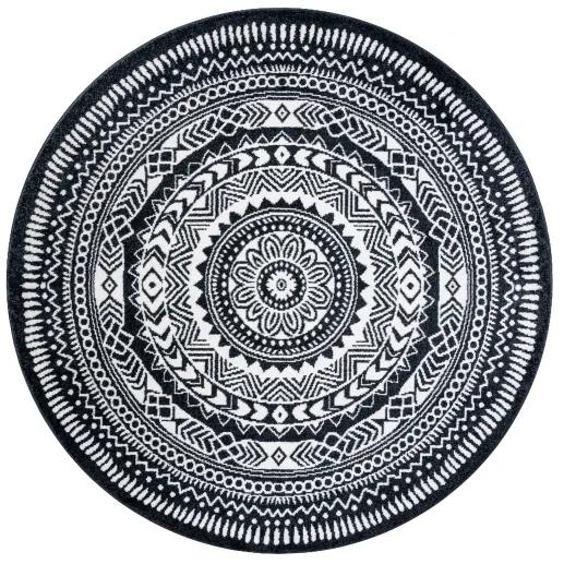 Okrúhly koberec FUN Napkin - negru