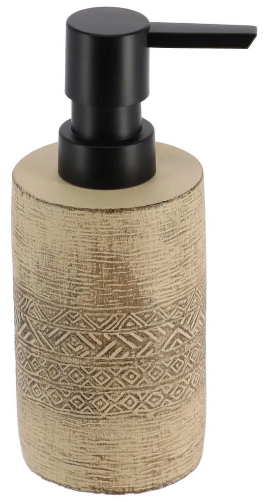 Dávkovač mydla Klass Natural, kombinácia farieb/s čiernymi prvkami, 160 ml