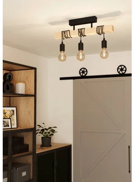 Eglo 43511 - Prisadený luster TOWNSHEND 3xE27/60W/230V