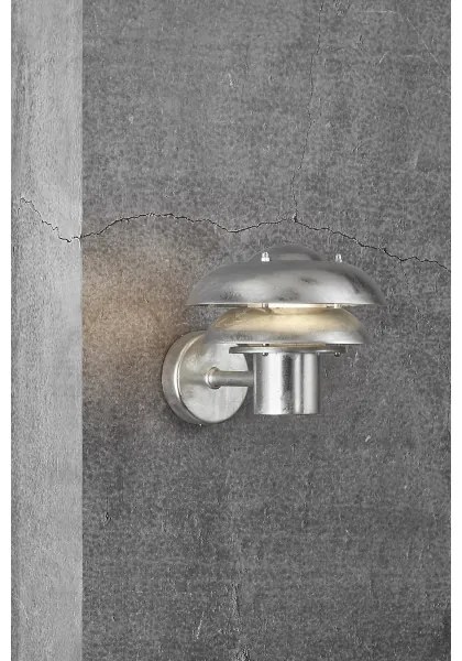 Nordlux - Vonkajšie nástenné svietidlo KURNOS 1xE14/12W/230V IP54 matný chróm
