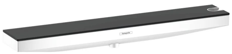 Hansgrohe Rainfinity, nástenná prípojka hadice Porter 500 a polička PRAVÁ, matná biela, HAN-26858700