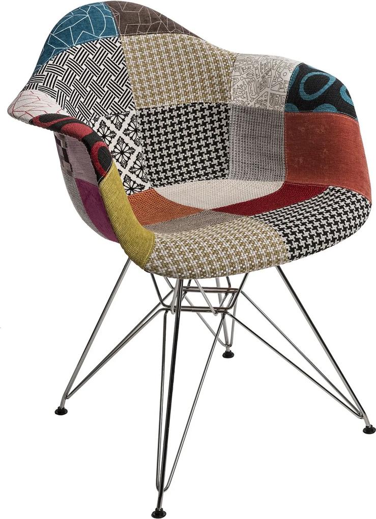 Jedálenská stolička Blom patchwork, farebná | BIANO