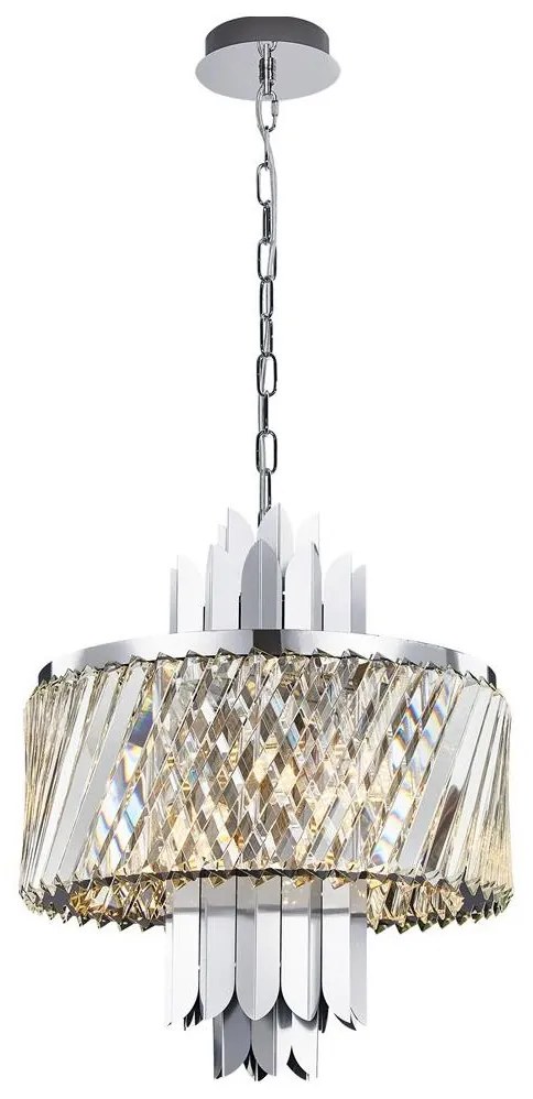 Luster na reťazi MARGOT 6xE14/40W/230V chróm