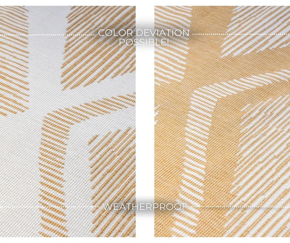 Okrovožlto-krémový vonkajší koberec 120x170 cm Gemini – Elle Decoration