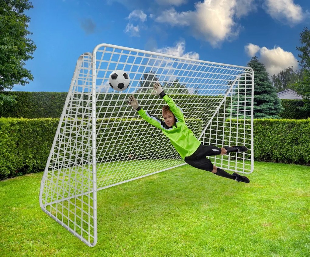 Futbalová bránka NICOLO 300x205 cm biela