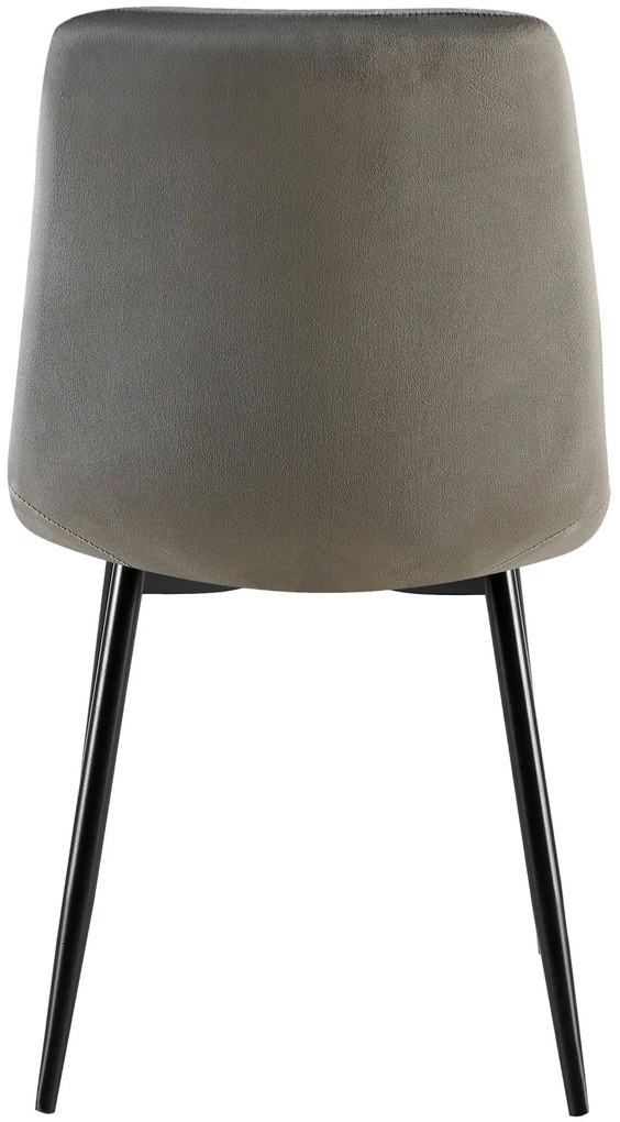 Jedálenská stolička Clairton zamat - antracit