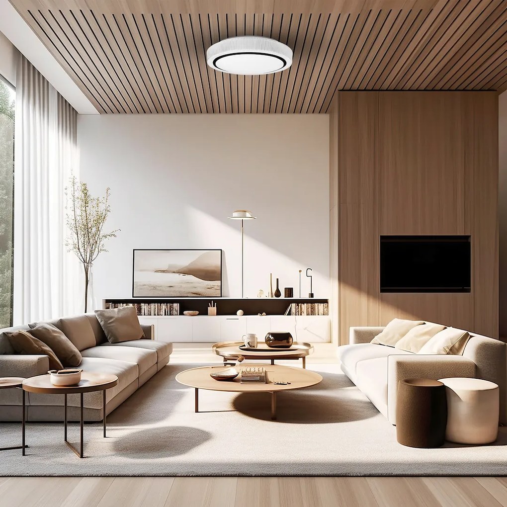 Stropné LED svietidlo Miri, 1x LED 34w, 4000k, w/b