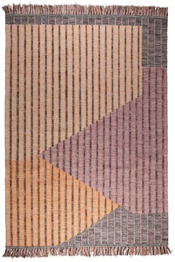 Ružový/broskyňový bavlnený koberec 160x230 cm Hampton – Dutchbone