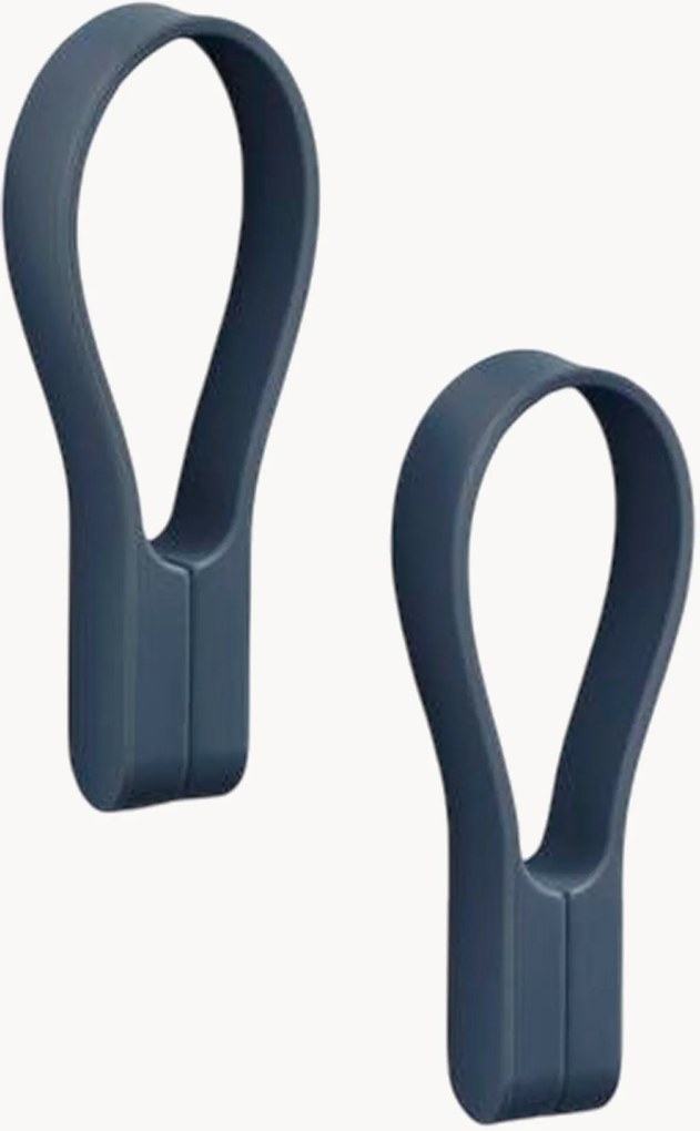 Silikónové magnetické držiaky na uteráky Loop, 2 ks