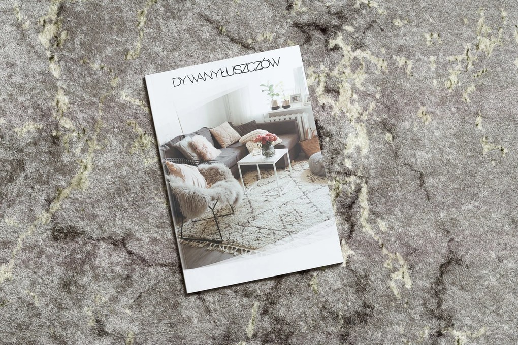 Koberec MIRO 52003.801 Mramor, protišmykový, prateľný, sivý