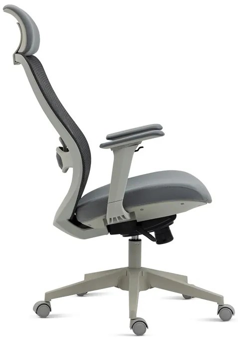 Autronic BONTEC Kancelárska stolička, synchrónny mechanizmus, sivá sieťovina, KA-V321 GREY Farba: Šedá