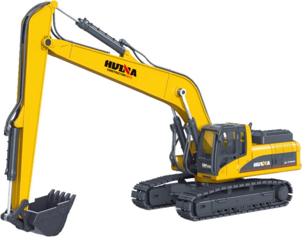 Caterpillar bagr Kovové pohyblivé rameno Huina Yellow 1:50