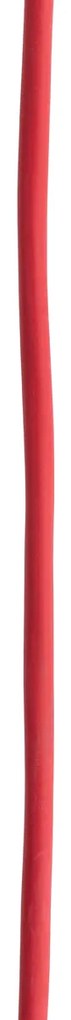 Závesné vonkajšie svietidlo biele 35 cm s červenou zástrčkou IP44 - Pion