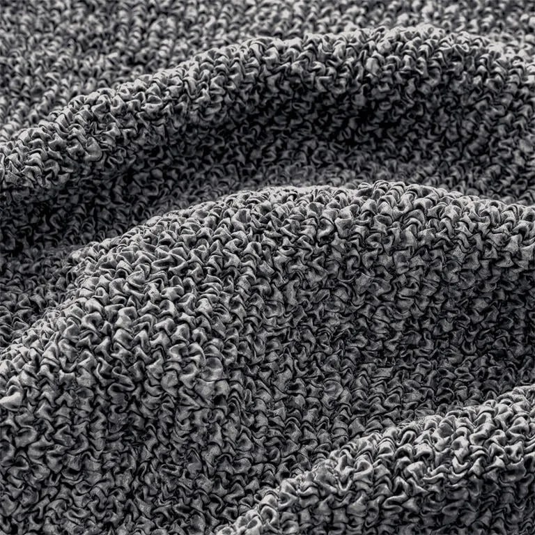 Bielastické poťahy VITTORIA šedá rohová sedačka (š. 350 - 530 cm)