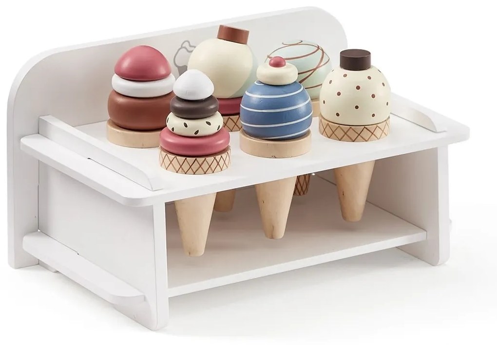 Kids Concept Drevené zmrzlinové kornútky Ice cream set