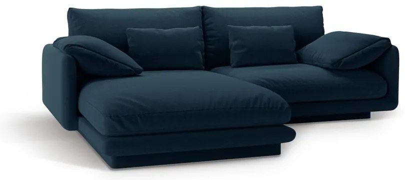 Tmavomodrá rohová pohovka (ľavý roh) Torino – Micadoni Home