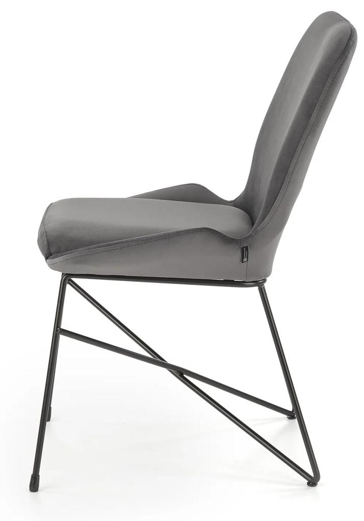 Jedálenská stolička Korsa (sivá + čierna). Vlastná spoľahlivá doprava až k Vám domov. 1028049