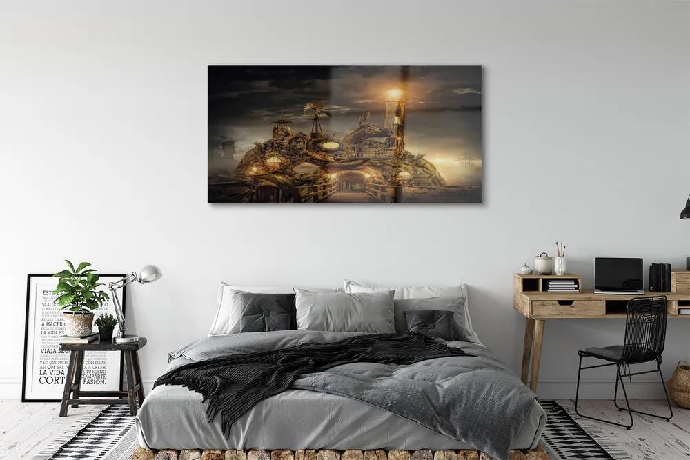 Obraz plexi Lucerna mraky plavidiel 140x70 cm