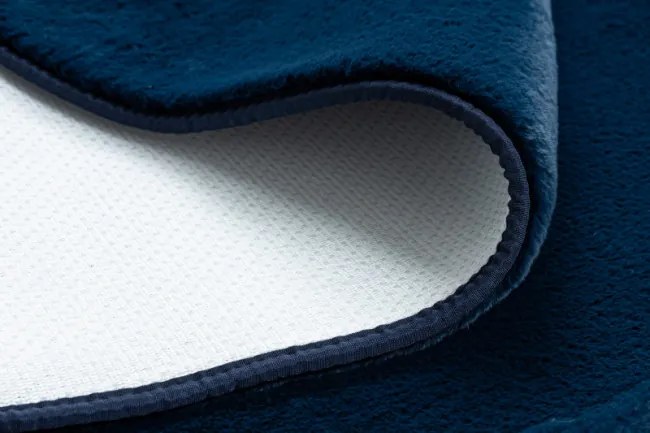 Protišmykový koberec POSH Shaggy navy granát plyš