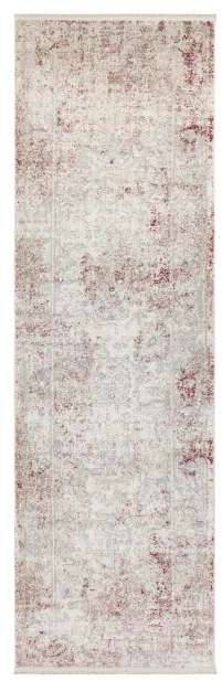 Koberec / behúň DISTIN 0828A ružový / púdrový / biely