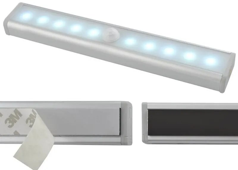 Izoxis LED osvetlenie s pohybovým senzorom 10LED, 4x AAA
