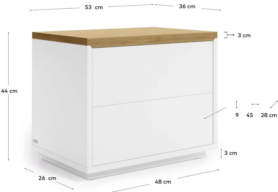Nočný stolík Kave Home Abilen