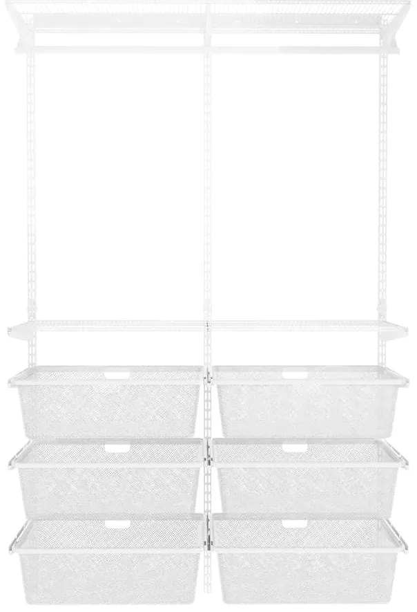 Nástenný regál do šatníka 200x120x40 cm TOPTRACK