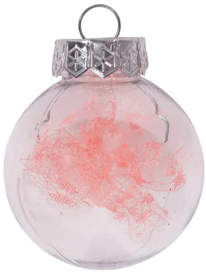 Vianočné guľky - ružové SYSD1688-088 (24ks)