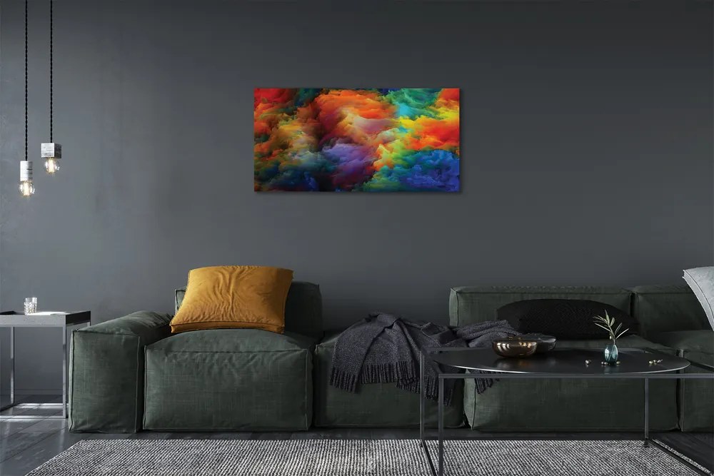 Obraz na plátne 3d farebné fraktály 125x50 cm